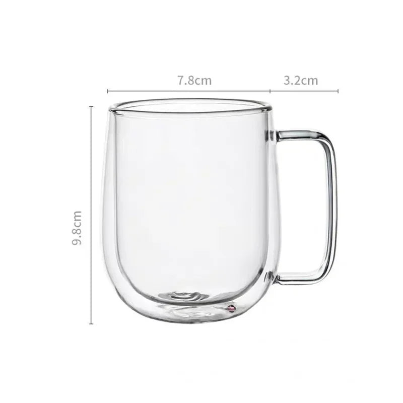 Mug Transparent Verre Borosilicate Double Paroi