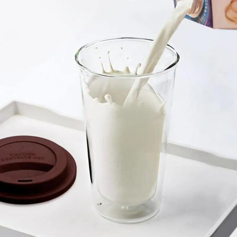 Mug personnalisé verre avec couvercle - Mug Fabrik