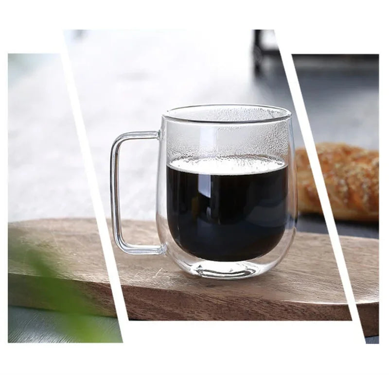 Mug Transparent Verre Borosilicate Double Paroi