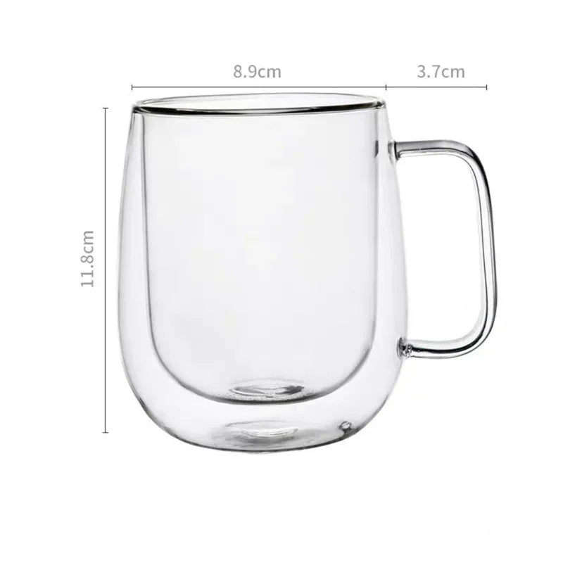 Mug Transparent Verre Borosilicate Double Paroi
