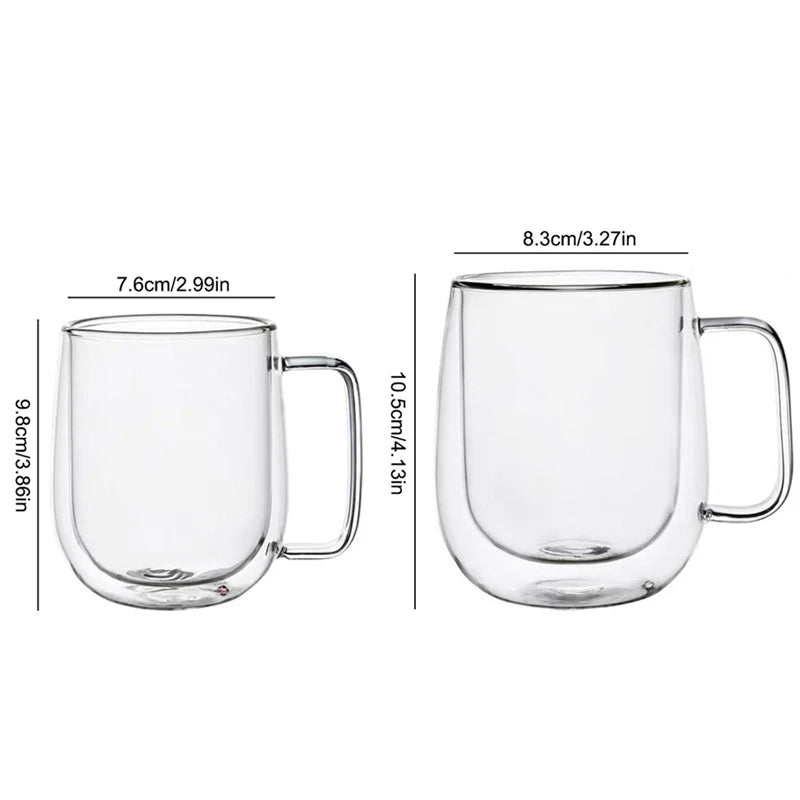 Mug Transparent Verre Borosilicate Double Paroi