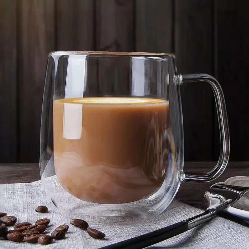 Mug Transparent Verre Borosilicate Double Paroi