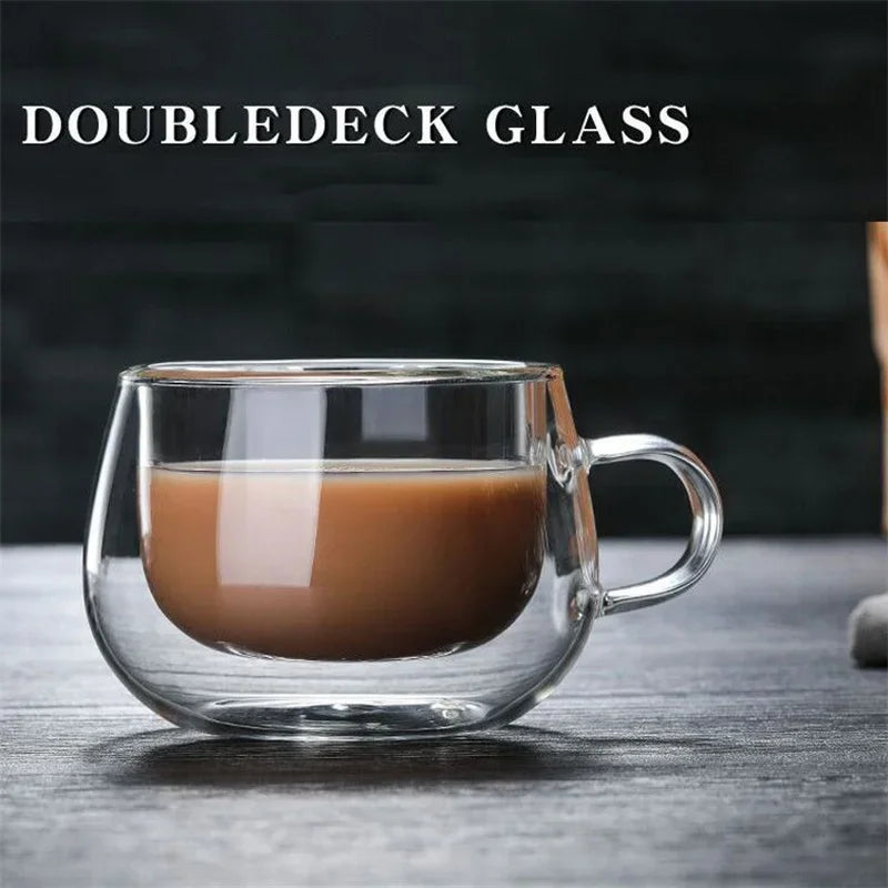 Mug Transparent Verre Borosilicate Double Paroi