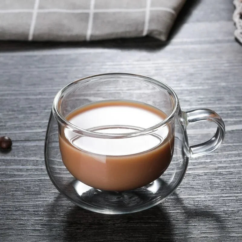 Mug Transparent Verre Borosilicate Double Paroi