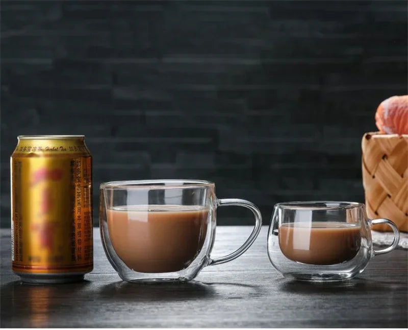 Mug Transparent Verre Borosilicate Double Paroi