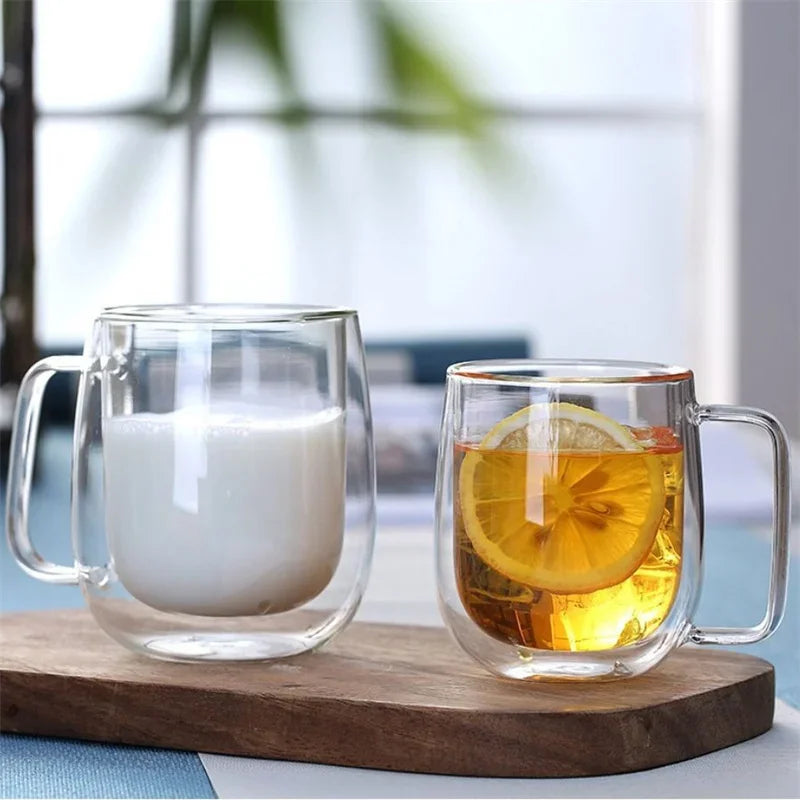 Mug Transparent Verre Borosilicate Double Paroi