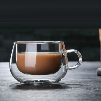 Mug Transparent Verre Borosilicate Double Paroi