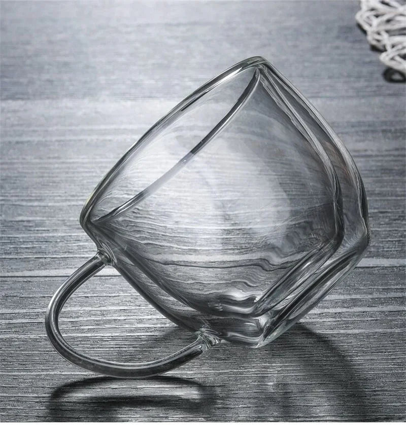 Mug Transparent Verre Borosilicate Double Paroi