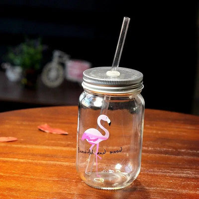 Mason Jar Flamingo - Mug Fabrik
