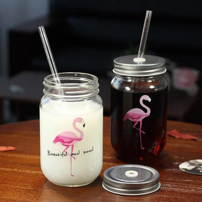 Mason Jar Flamingo - Mug Fabrik
