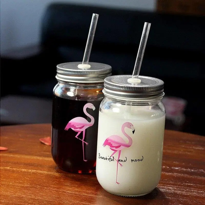 Mason Jar Flamingo - Mug Fabrik