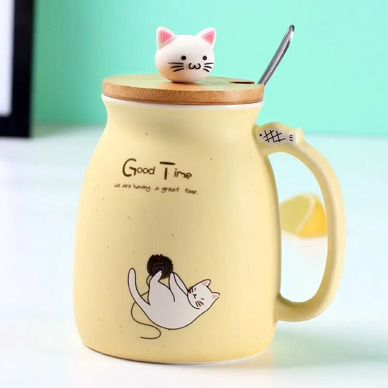 Mug Chat Avec Couvercle - Mug Fabrik