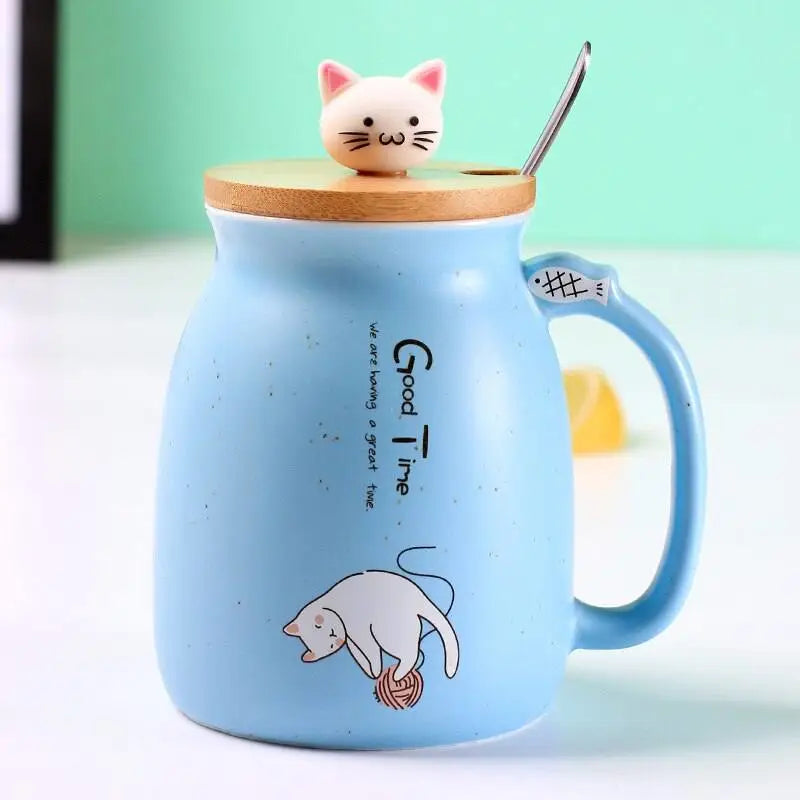 Mug Chat Avec Couvercle - Mug Fabrik