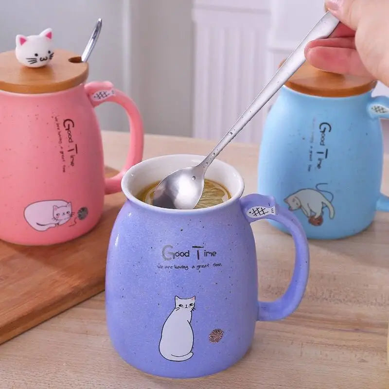 Mug Chat Avec Couvercle - Mug Fabrik