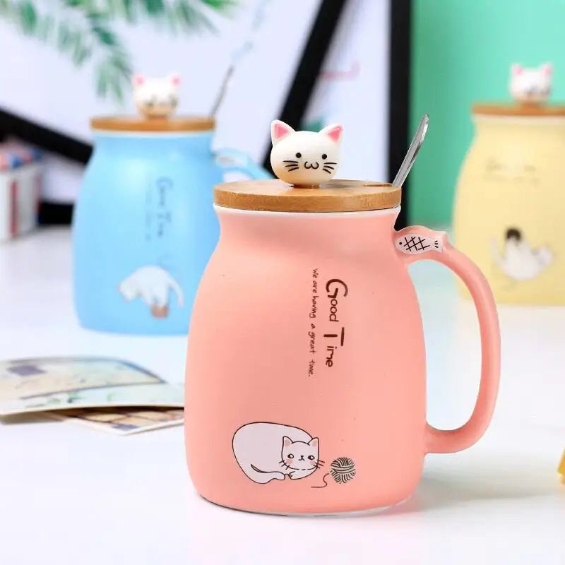 Mug Chat Avec Couvercle - Mug Fabrik