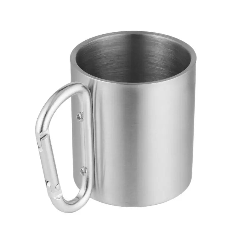 Mug isotherme inox poignée mousqueton - Mug Fabrik