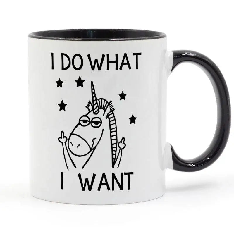 Mug personnalisé noir licorne - Mug Fabrik