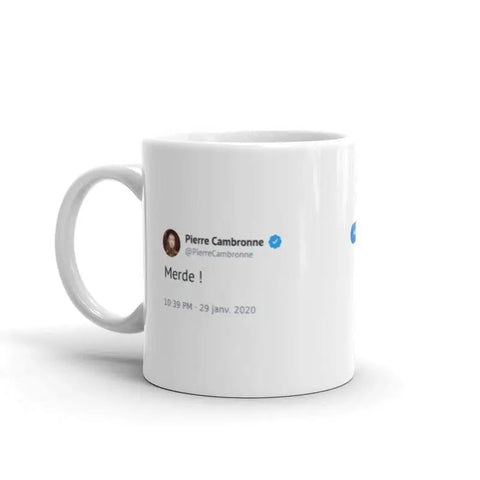 Mug Tweet Cambronne Merde - Mug Fabrik