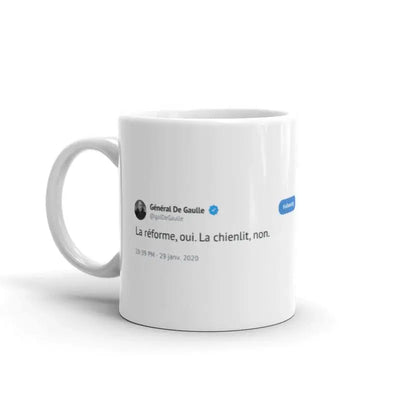 Mug Tweet De Gaulle Chienlit - Mug Fabrik