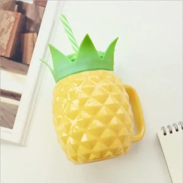 Verre Cocktail Verre Ananas Avec Paille - Mug Fabrik