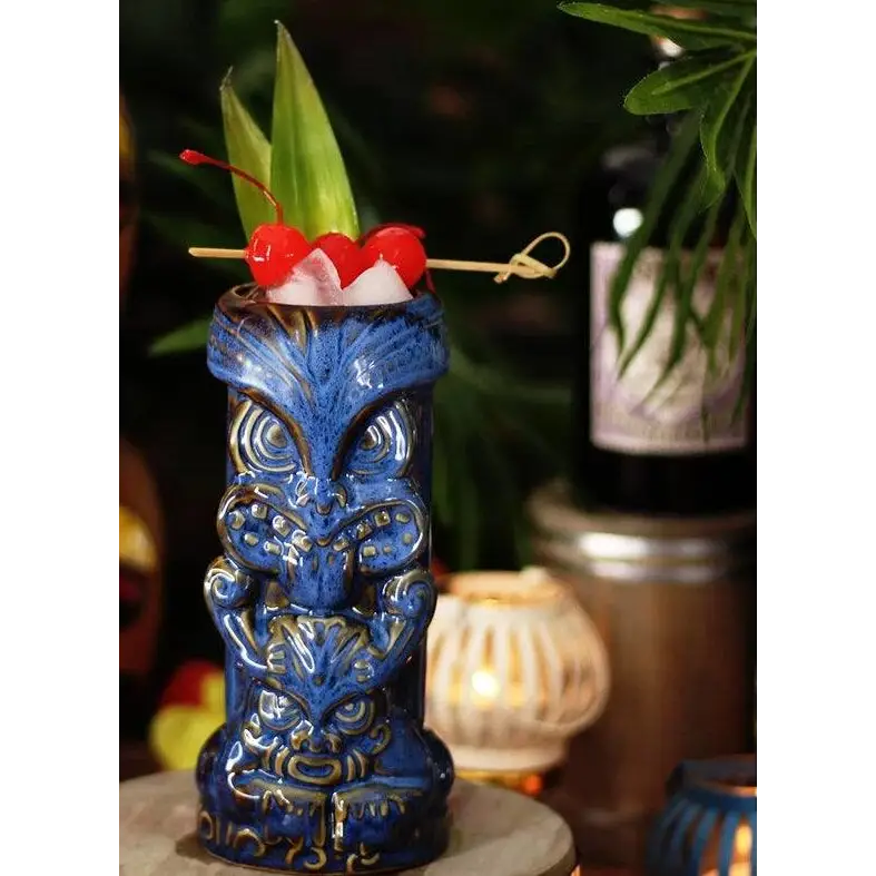 Verre Tiki Bleu - Mug Fabrik